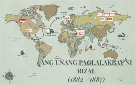 Mapa ng unang paglalakbay ni rizal